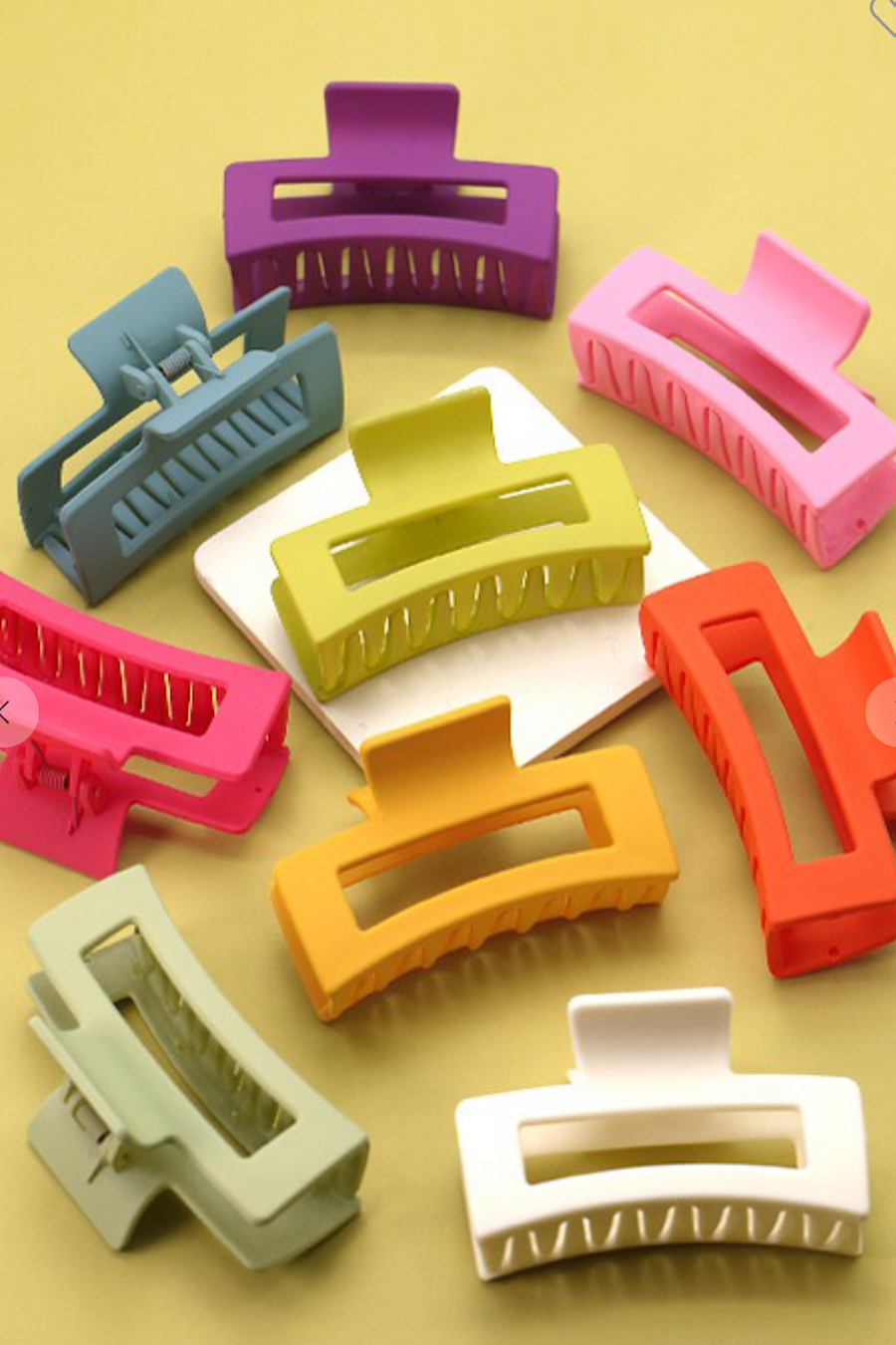 Hair Claw Clips in Several Colors