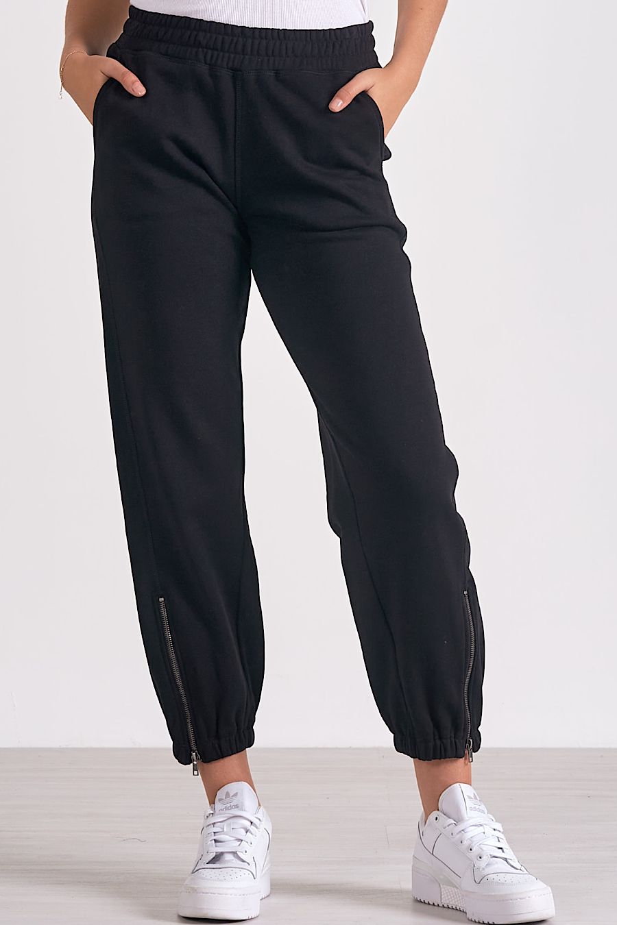 Take It Easy Zipper Jogger Sweatpants