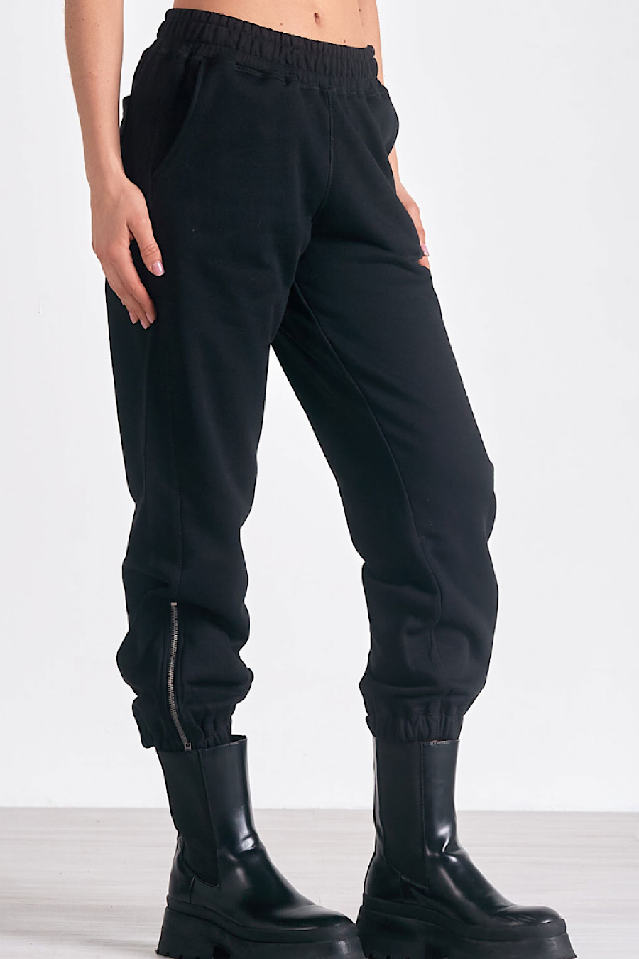Take It Easy Zipper Jogger Sweatpants