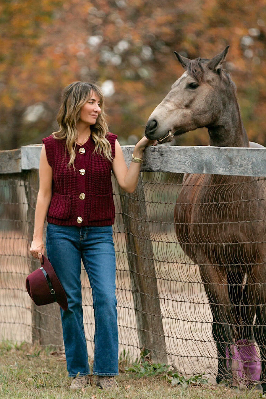 Early Chill Chunky Knit Sleeveless Sweater Vest