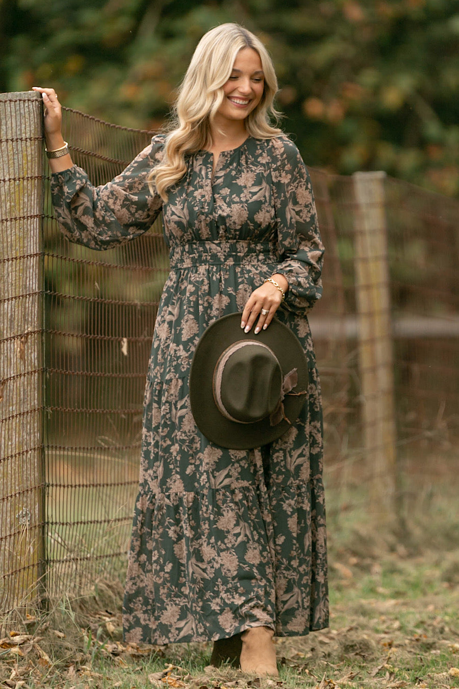 Turning Leaves Boho Printed Maxi Dress