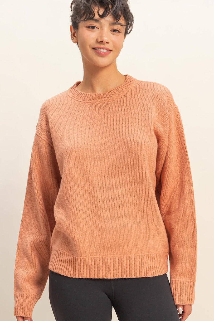 Slow Mornings Pullover Sweater in Clay