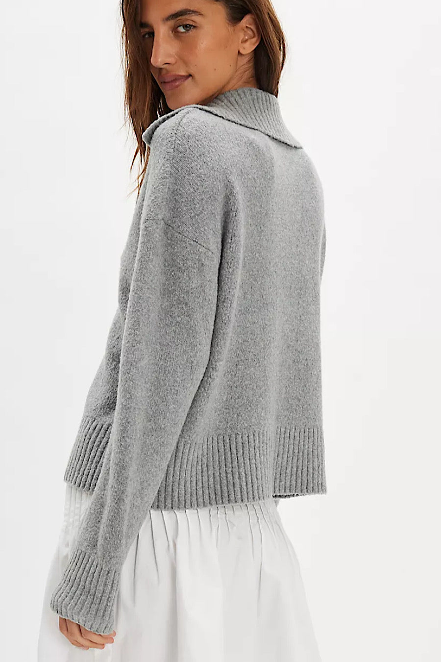 Free People Trading Up Polo Sweater
