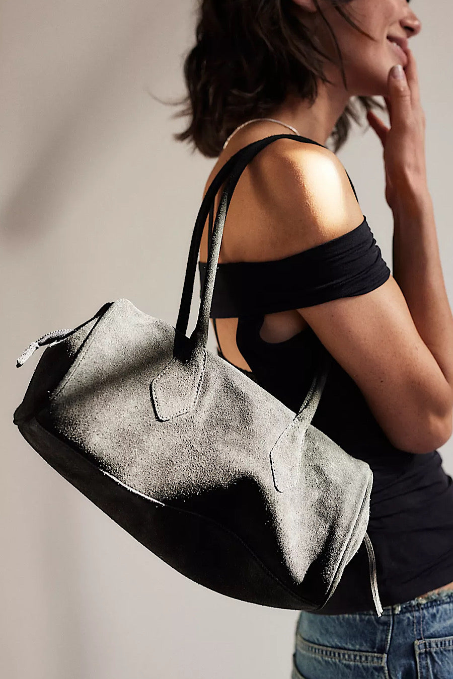Free People Sierra Suede Shoulder Bag