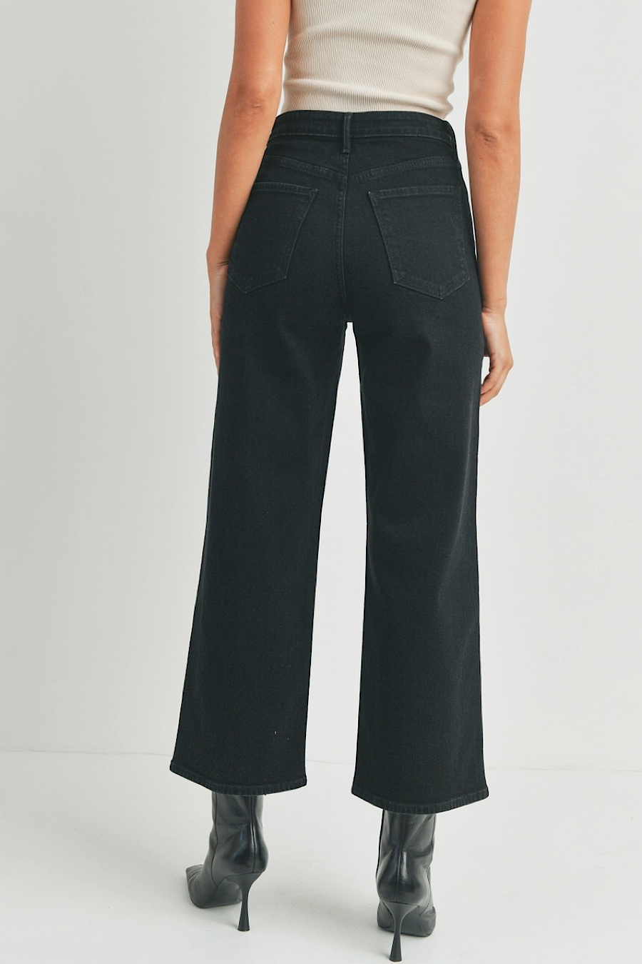 JBD Wide Leg Cargo Jeans Black