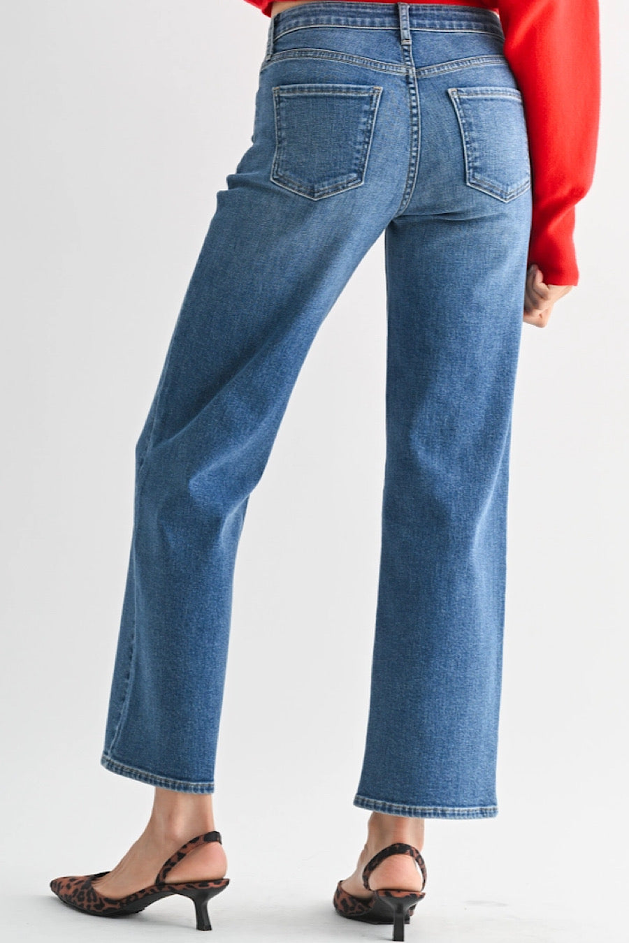 It’s a Moment Slim Wide Leg Jeans