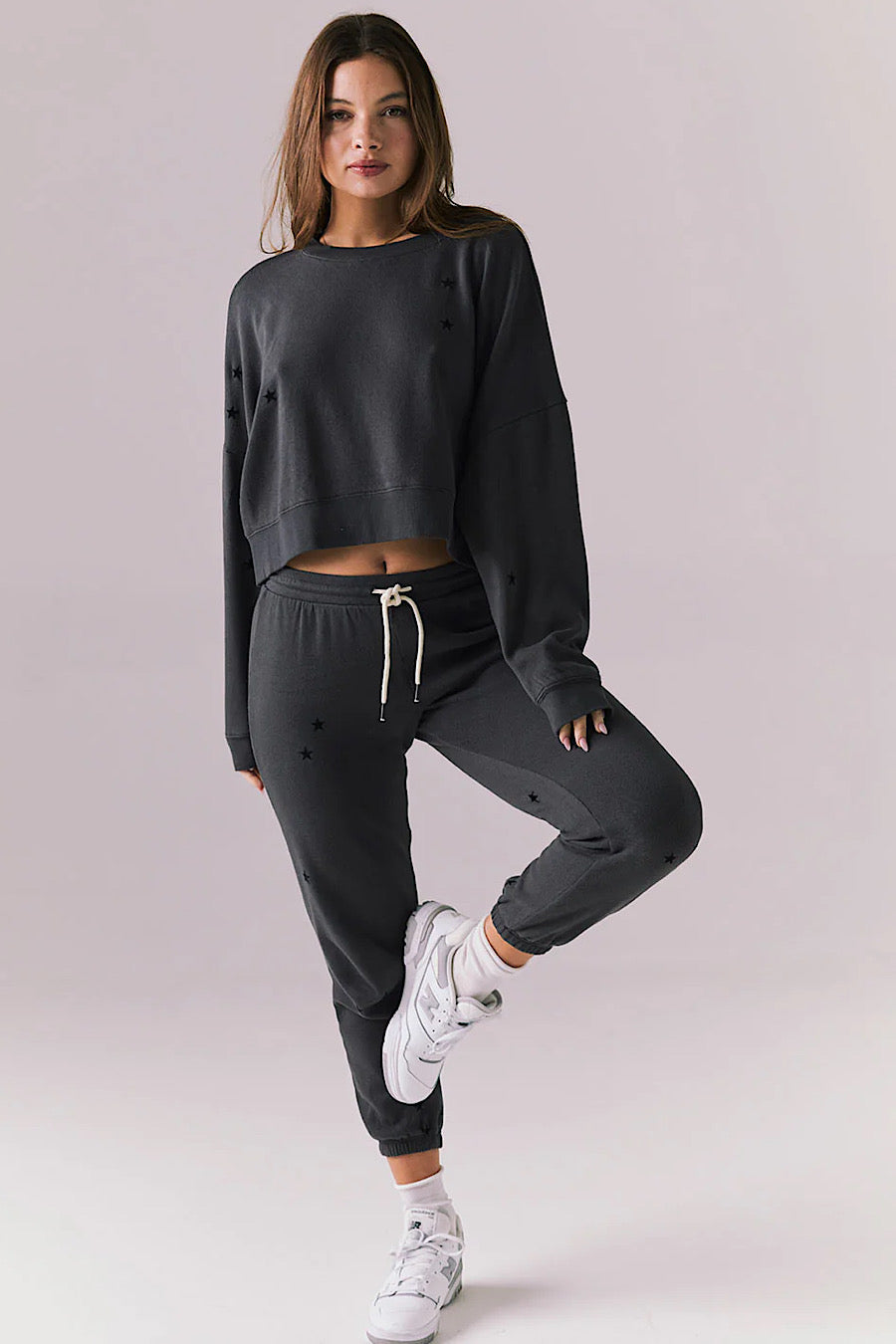 Chaser Brand Allover Mini Stars Pullover Sweatshirt