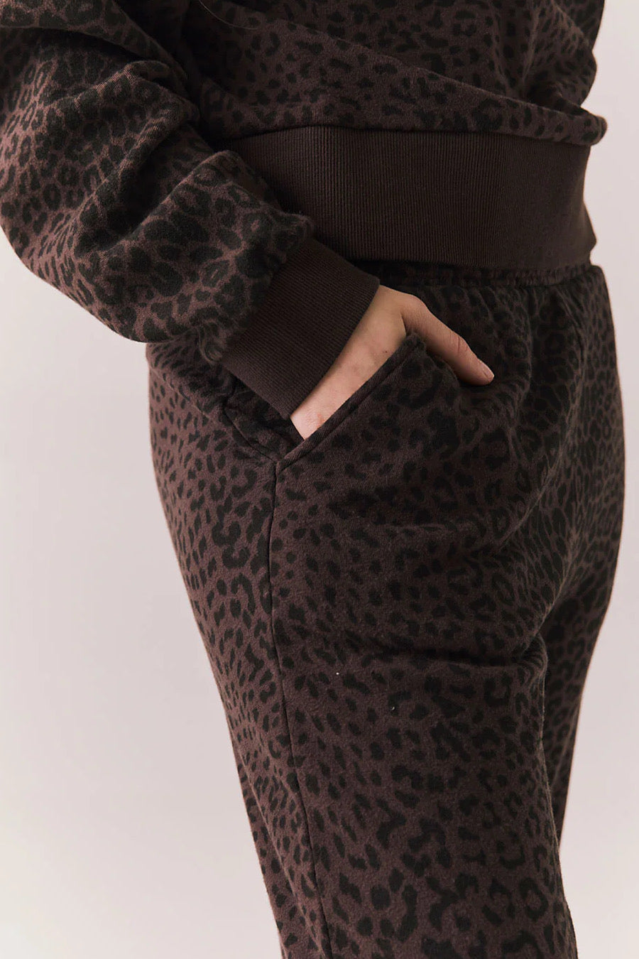 Chaser Brand Mission Valentine Leopard Joggers