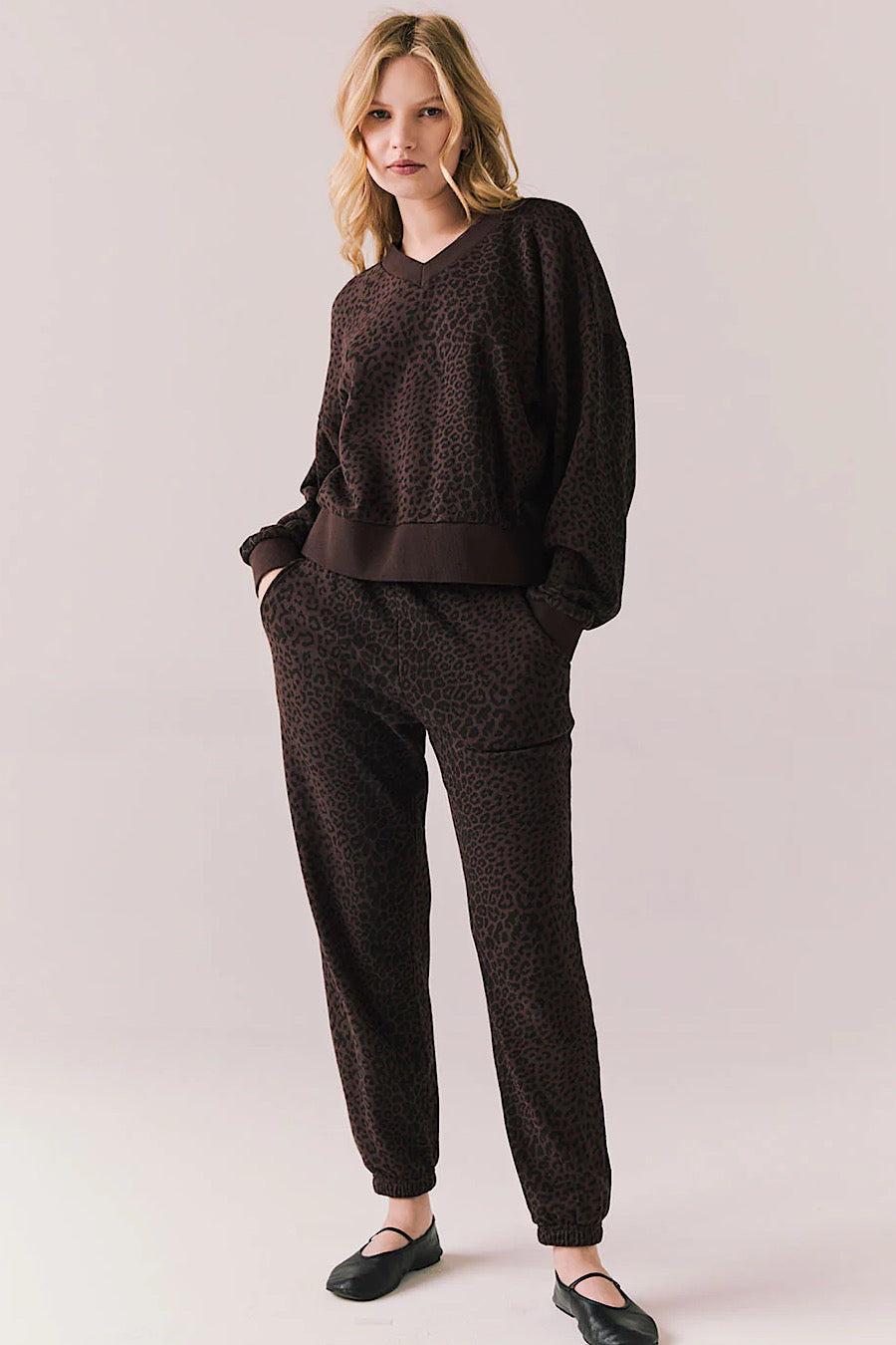 Chaser Brand Mission Valentine Leopard Sweatshirt