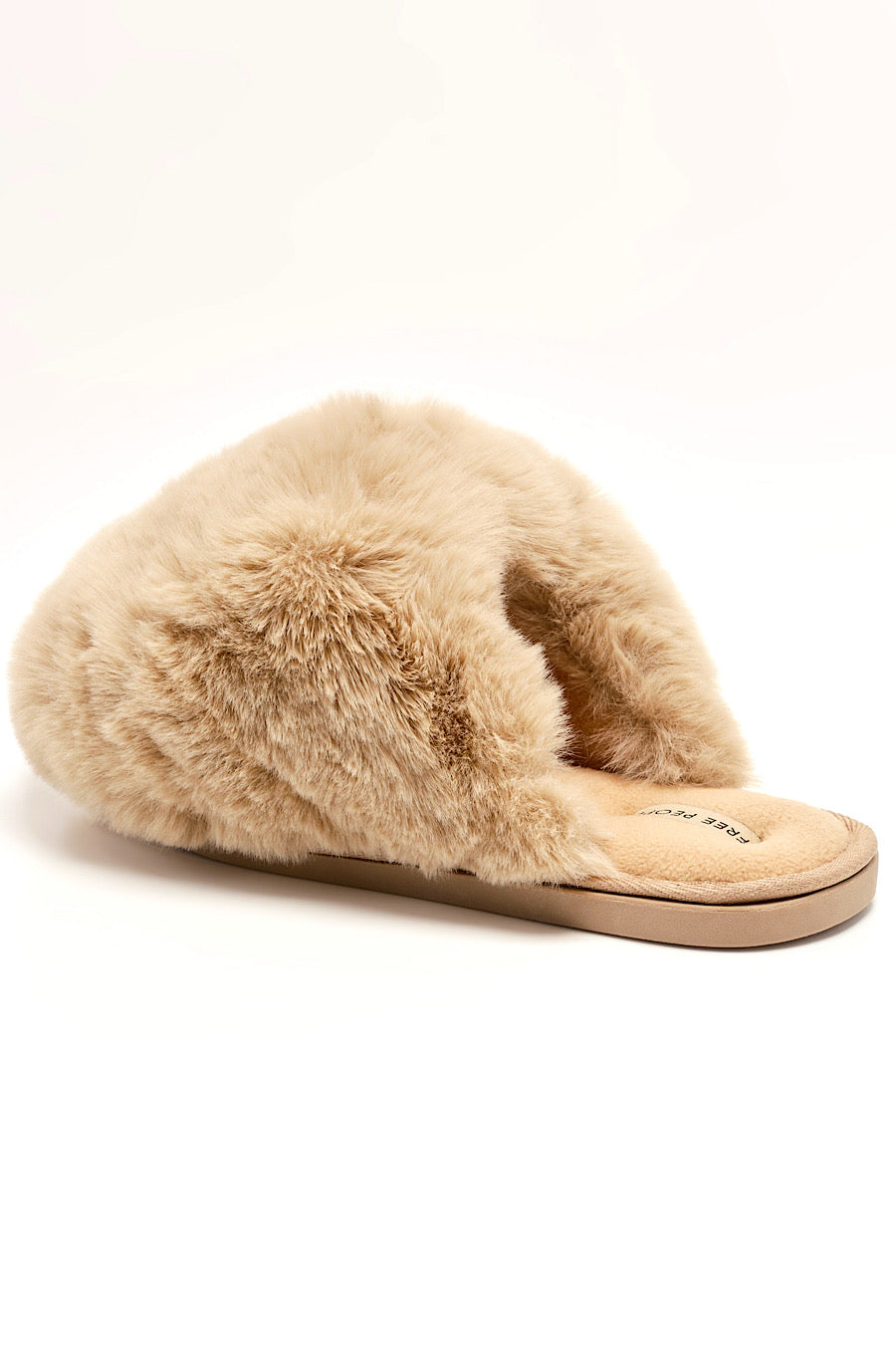 Free People Snowball Fur Slippers