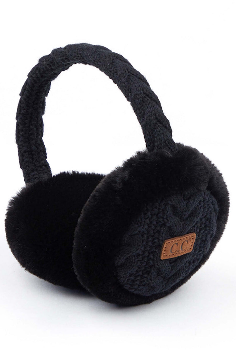 CC Cable Knit Fur Earmuffs in Several Colors!