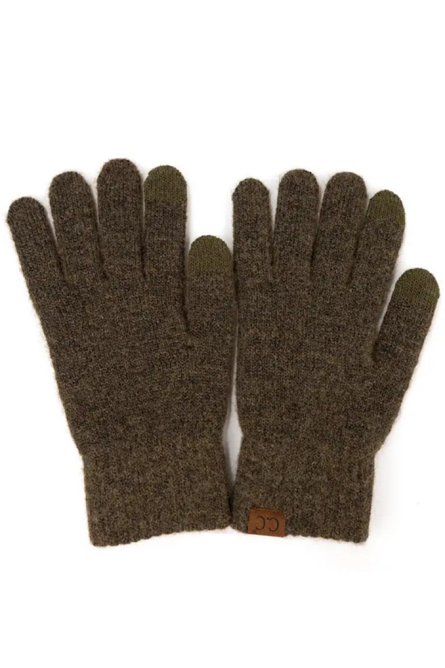C.C. Heather Knit Gloves in Several Colors