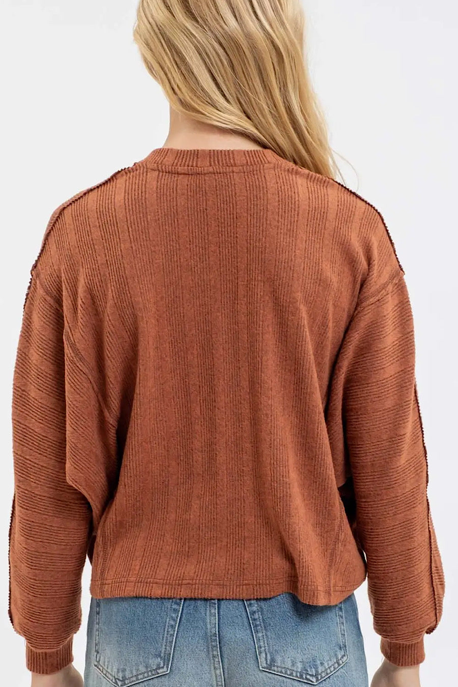Veronica Long Sleeve Top in Sienna