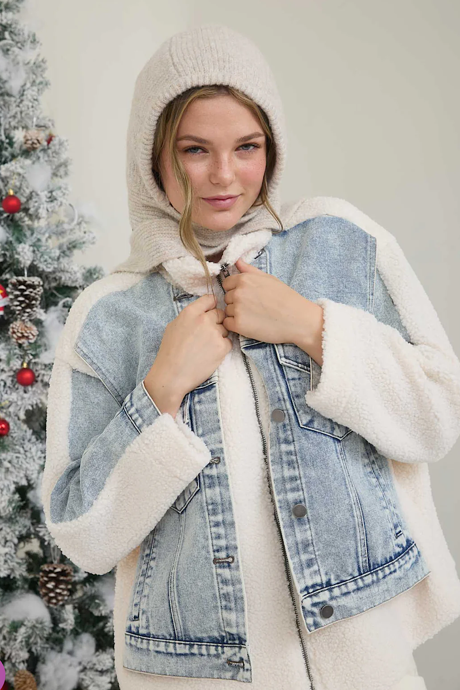 Put it on Ice Denim & Sherpa Jacket