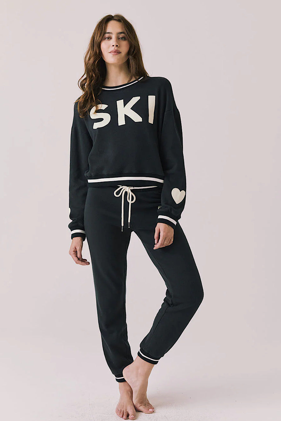 Chaser Brand Ramone Ski Heart Sweatshirt
