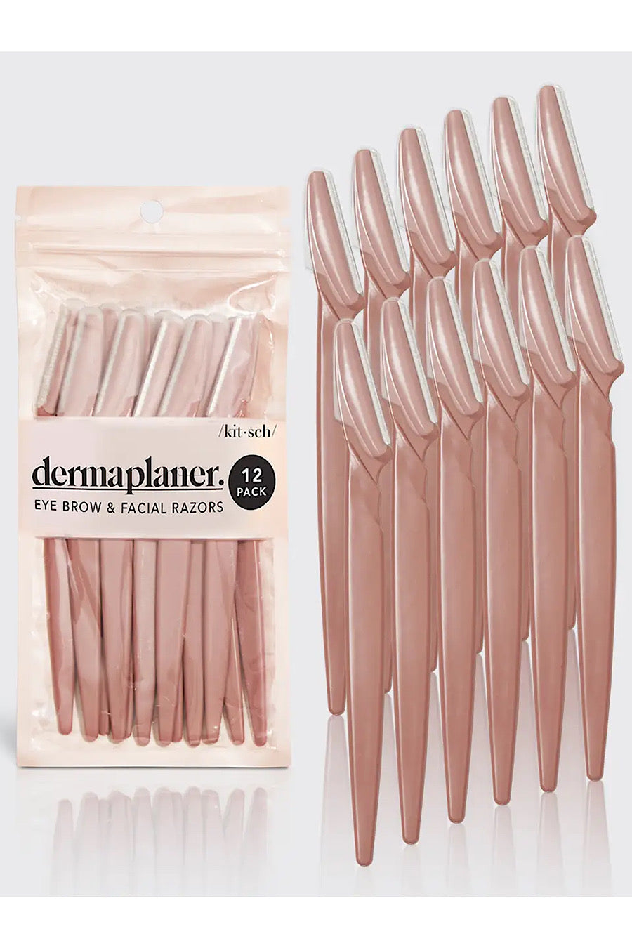 Kitsch Facial Exfoliator Dermaplaner 12 Pack