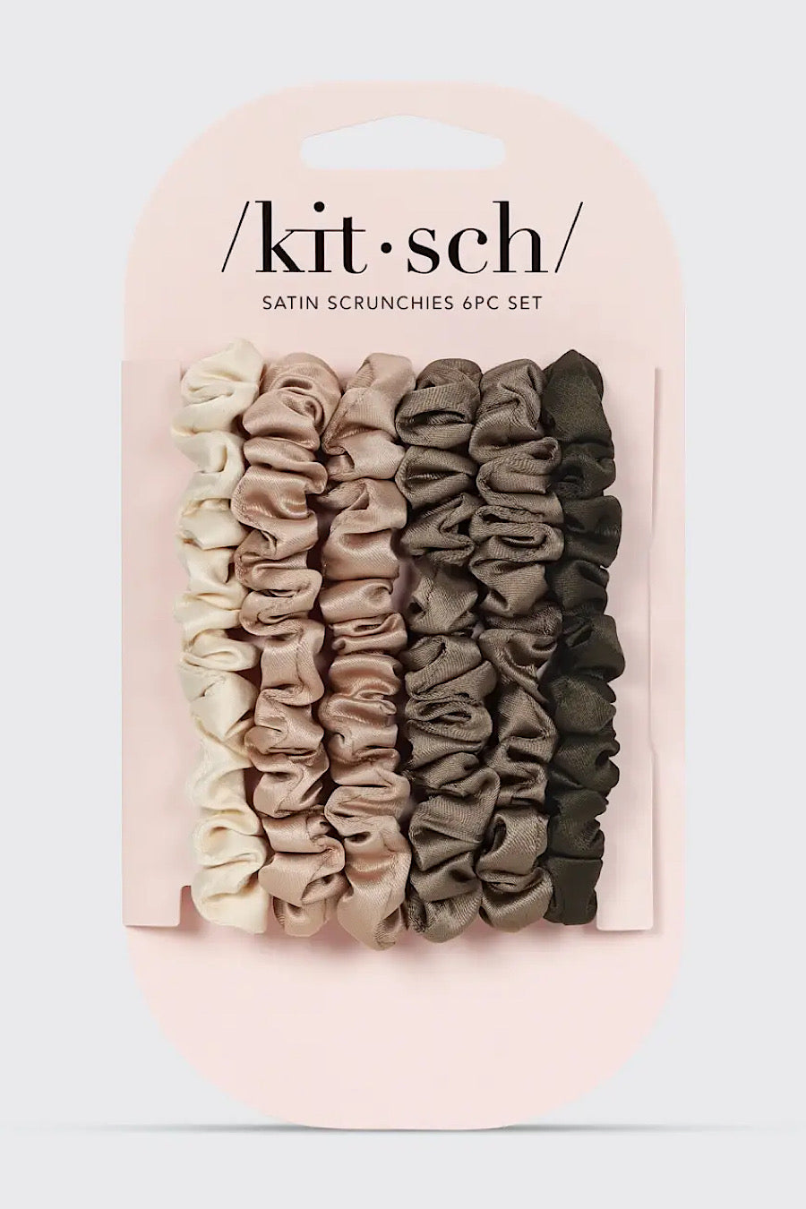 Kitsch Satin Scrunchie 6pc Set