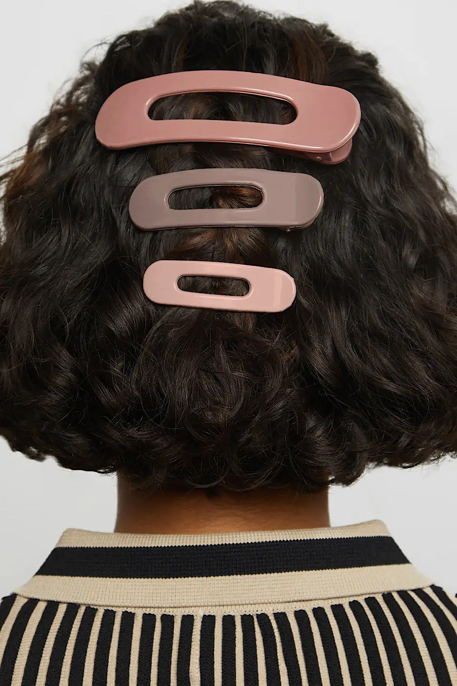 Kitsch 3pc Flat Lay Hair Claw Clip Set Terracotta