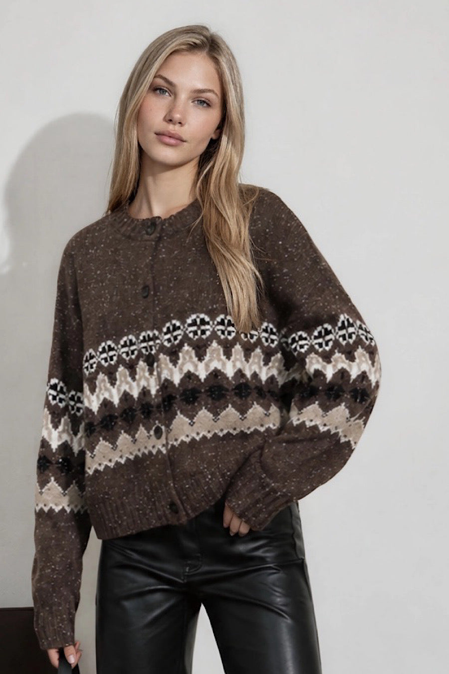 Amberwood Fair Isle Cardigan Sweater
