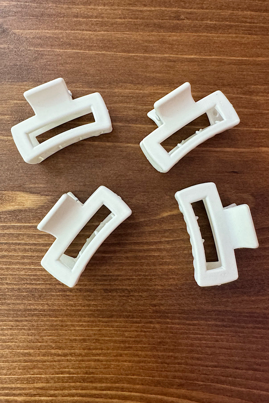 Mini Square Hair Clips in Several Colors
