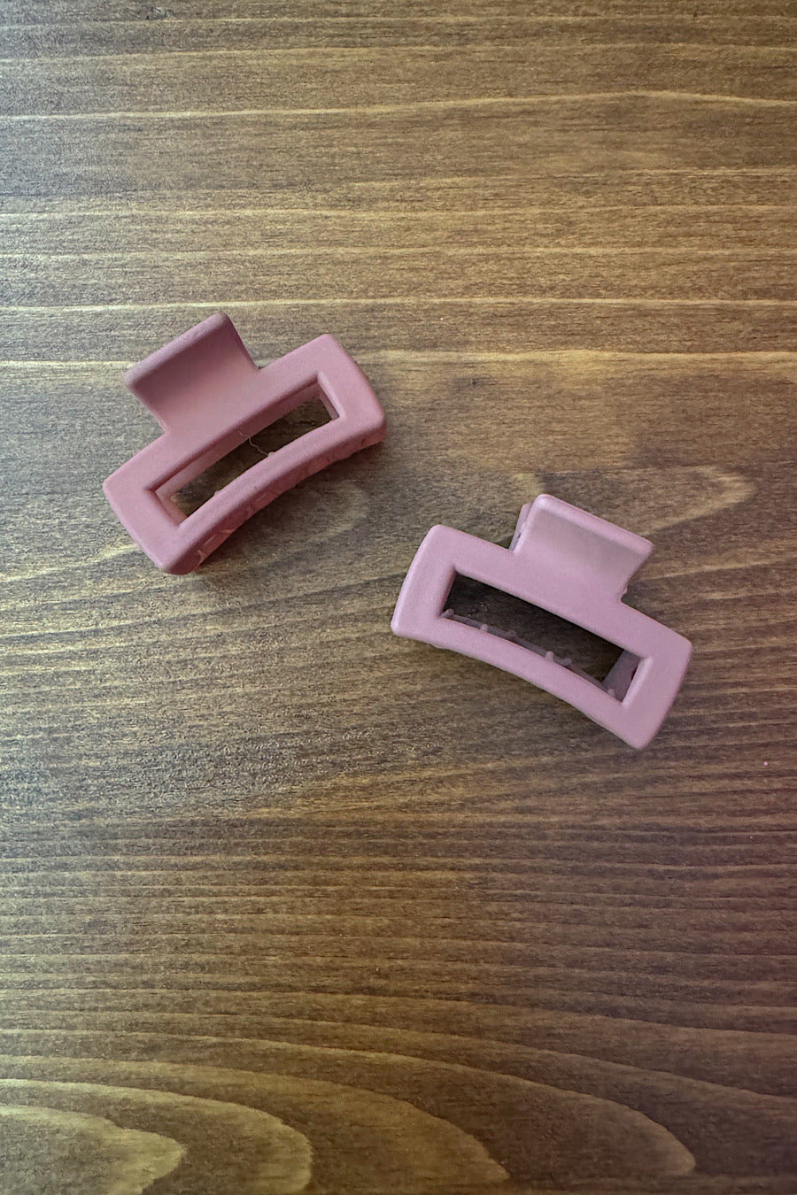 Mini Square Hair Clips in Several Colors