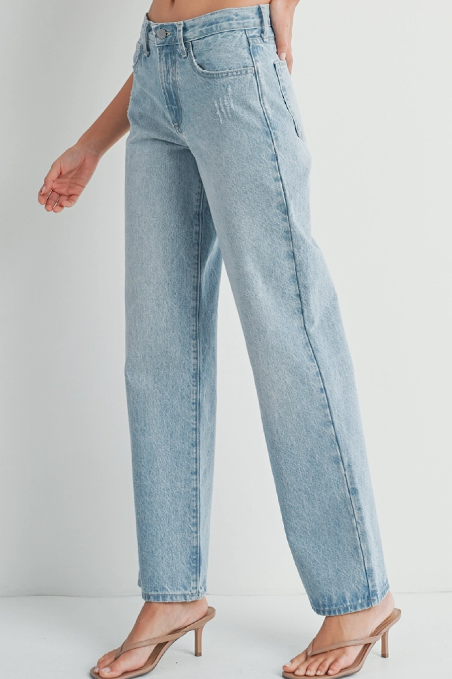 Laurel Relaxed High Rise Straight Jeans