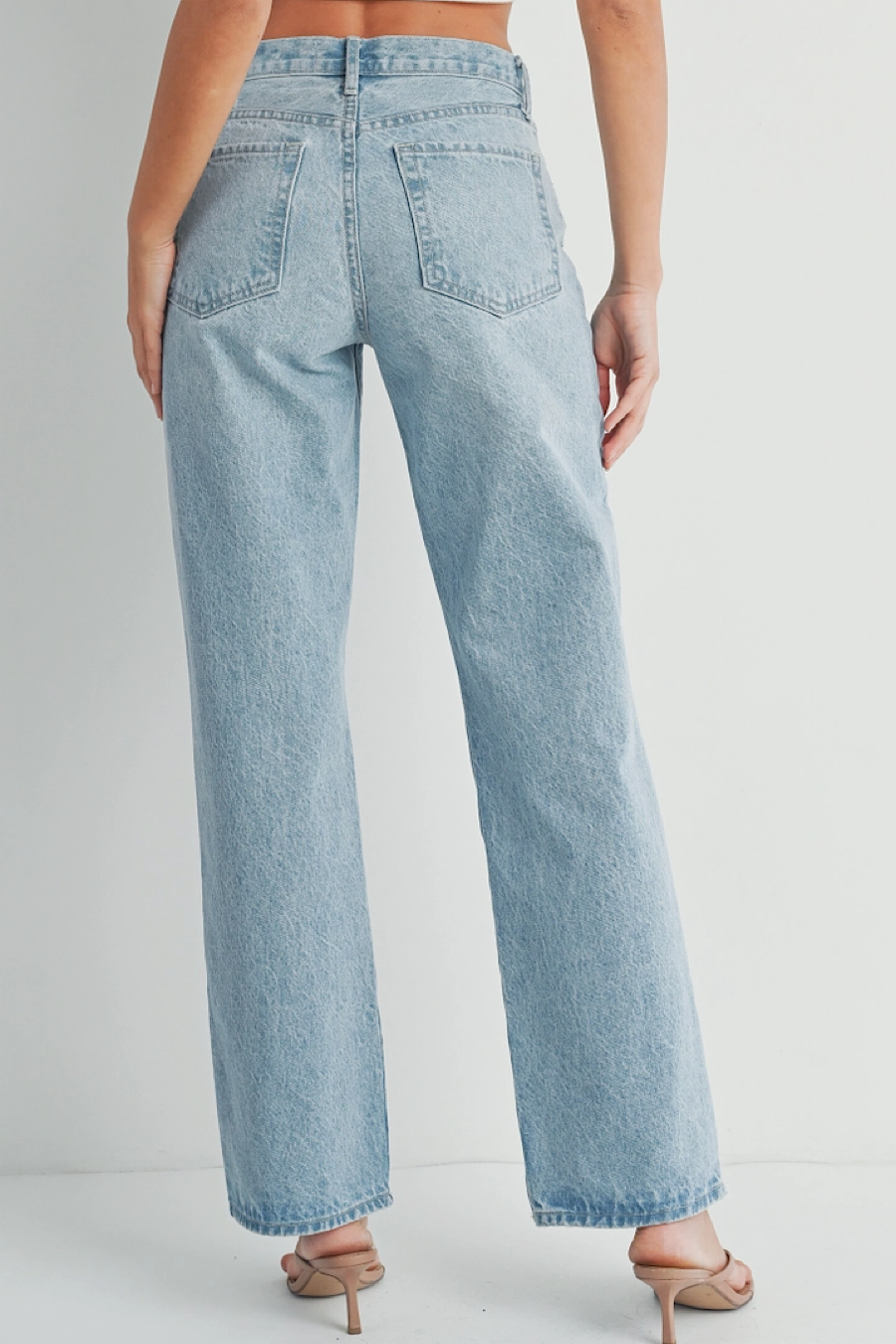 Laurel Relaxed High Rise Straight Jeans