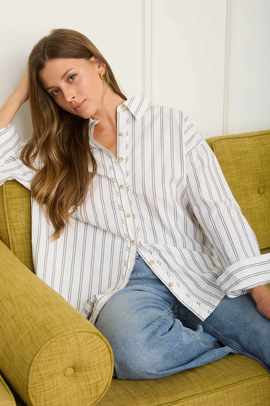 Risky Business Oversized Shirt Ivory