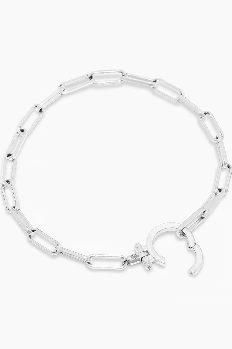 Gorjana Parker Clasp Bracelet Silver