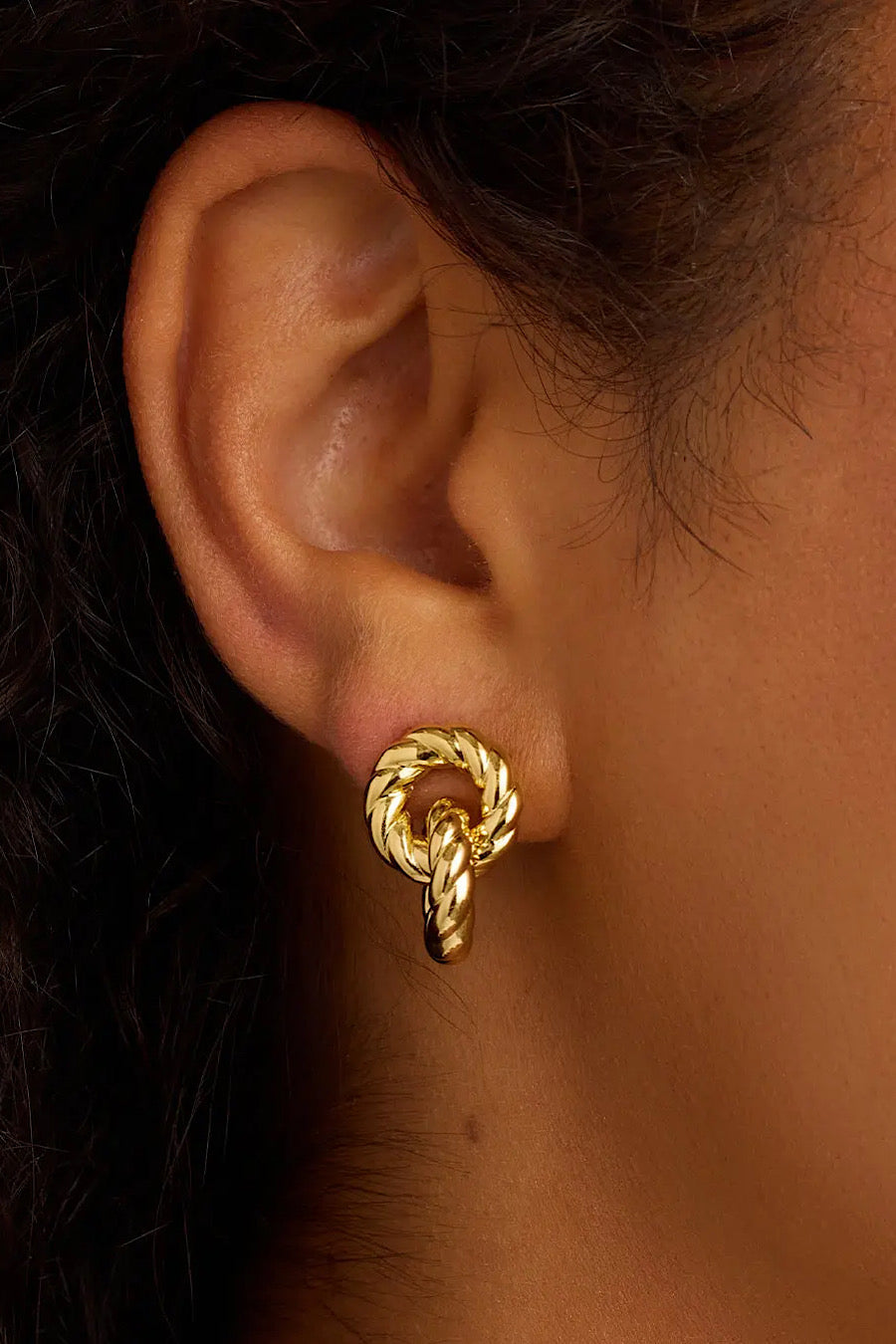 Gorjana Crew Helium Earrings Gold