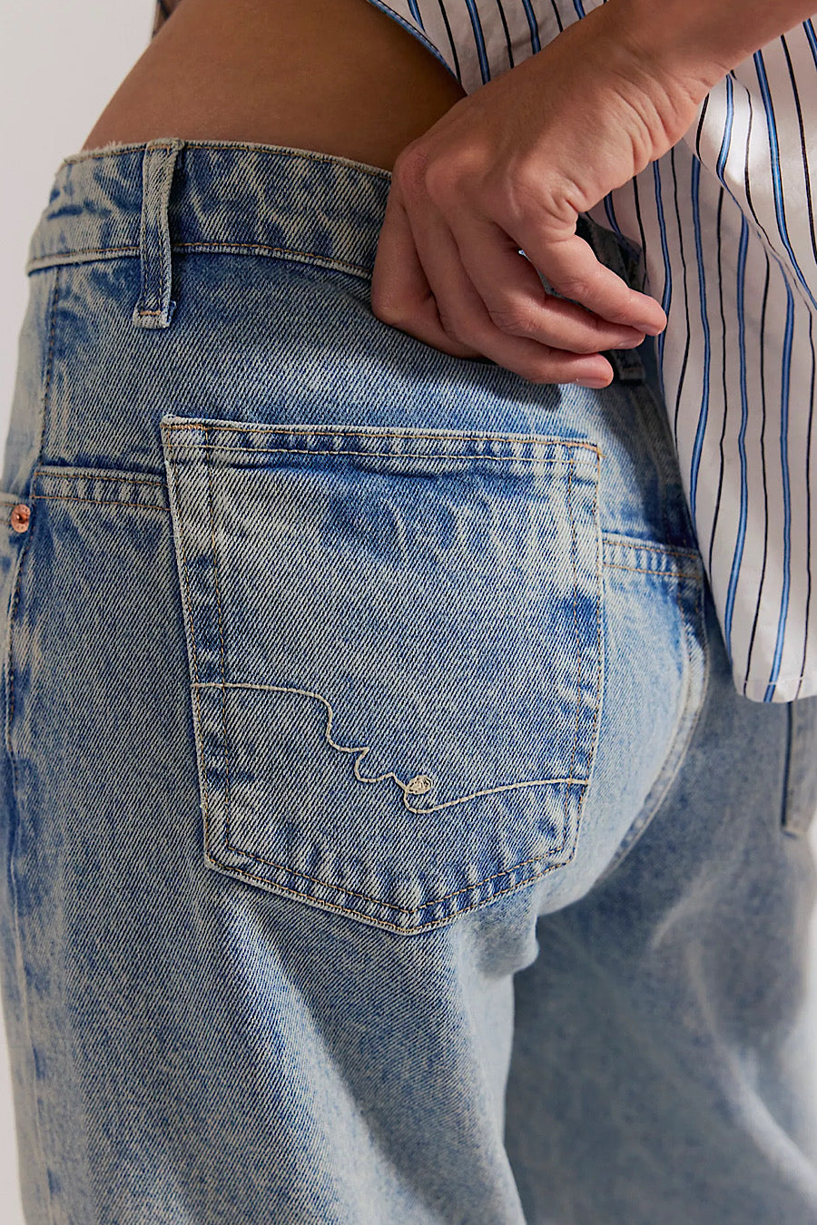 Free People Deep Trance Boyfriend Jeans