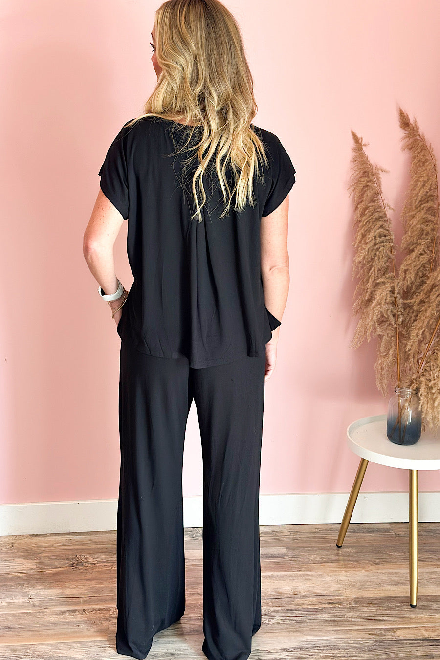 Milano Da Bere Front Tuck Jumpsuit Black