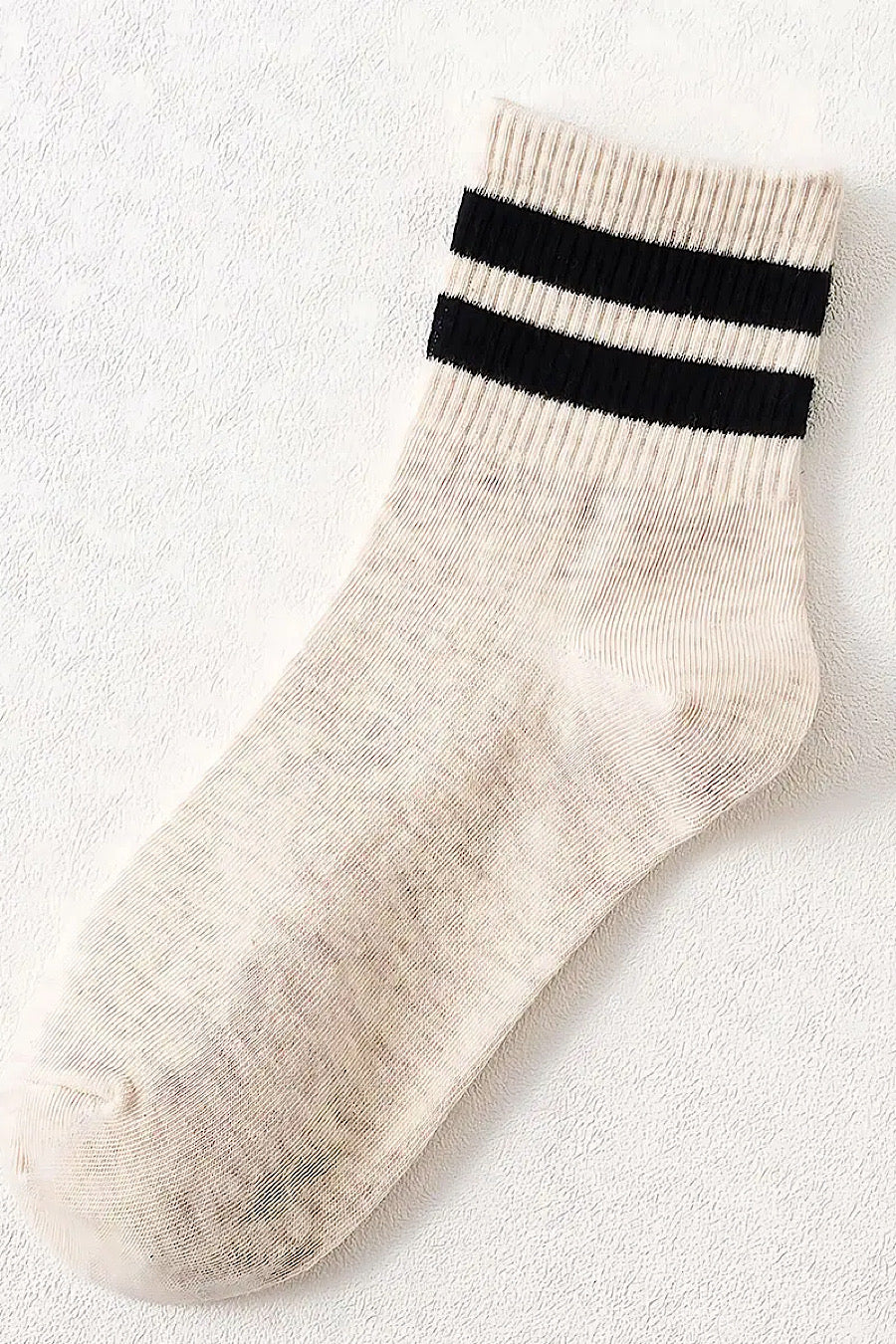 Stripe Cotton Mid Socks