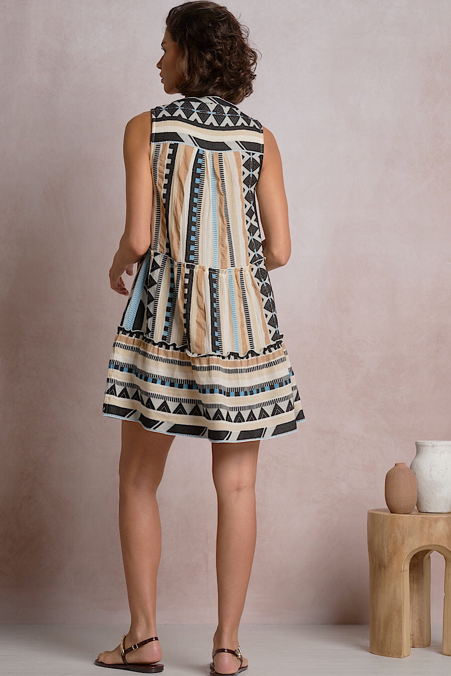 Venus Printed A-Line Pocket Dress