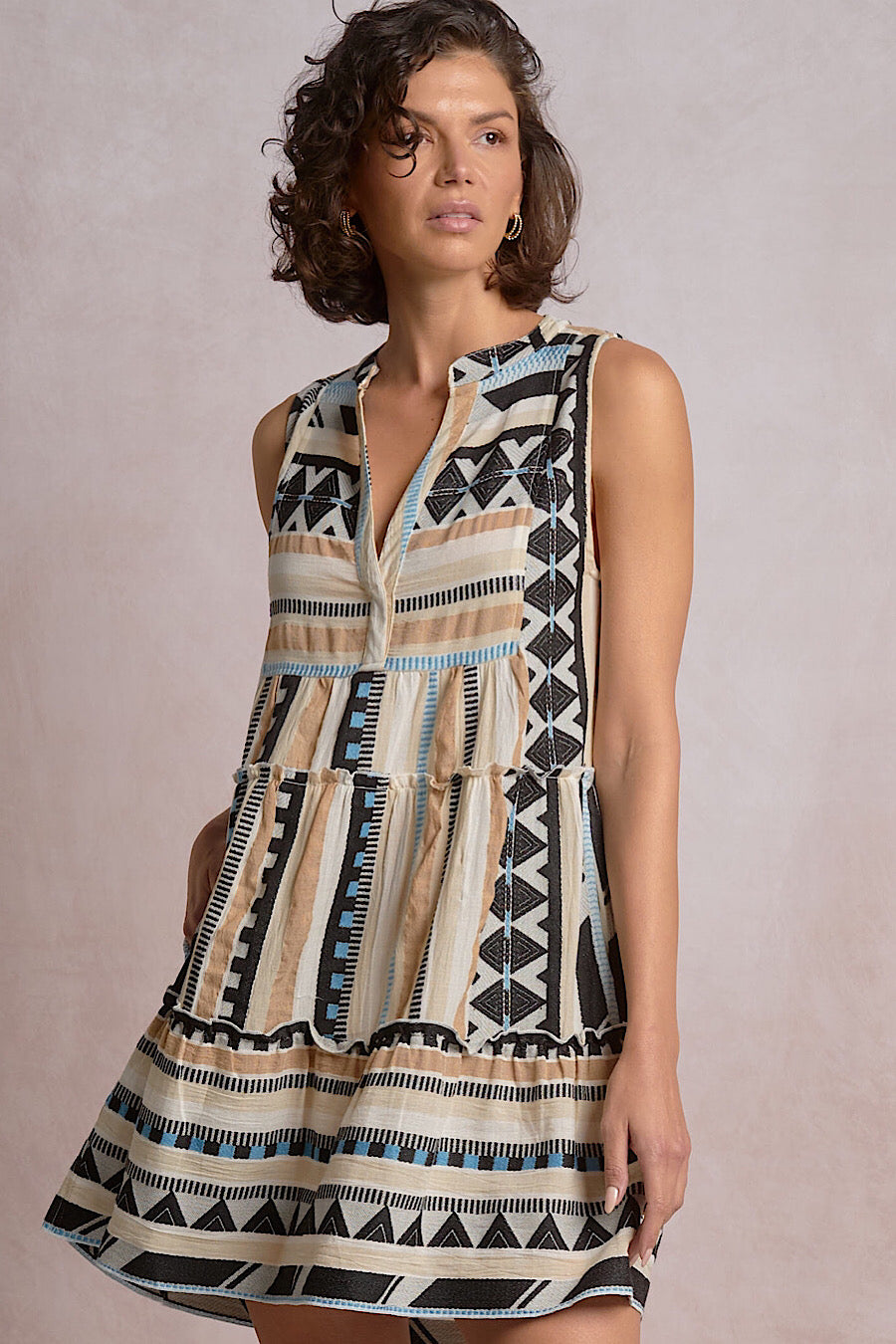 Venus Printed A-Line Pocket Dress