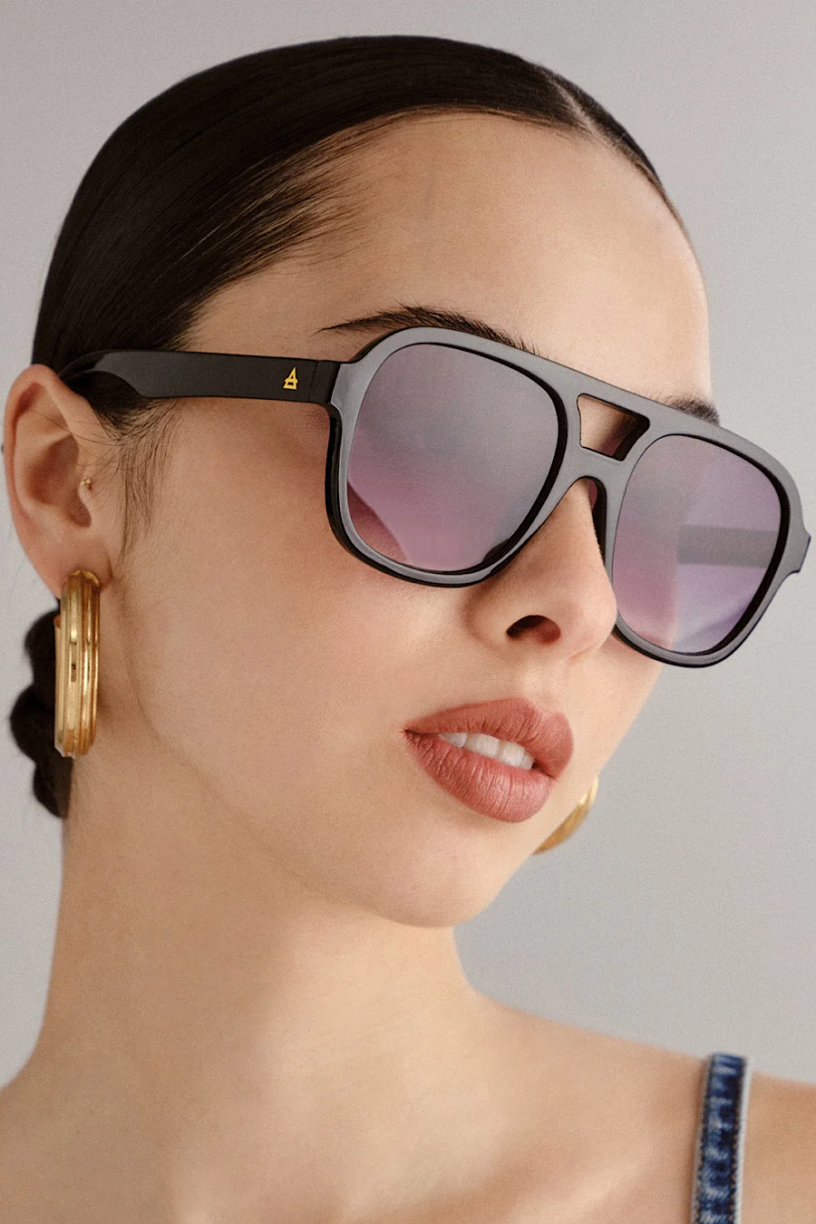 AIRE Whirlpool Sunglasses in Black & Smoke