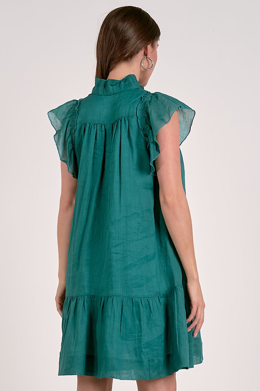 South of the Border Emerald Dress