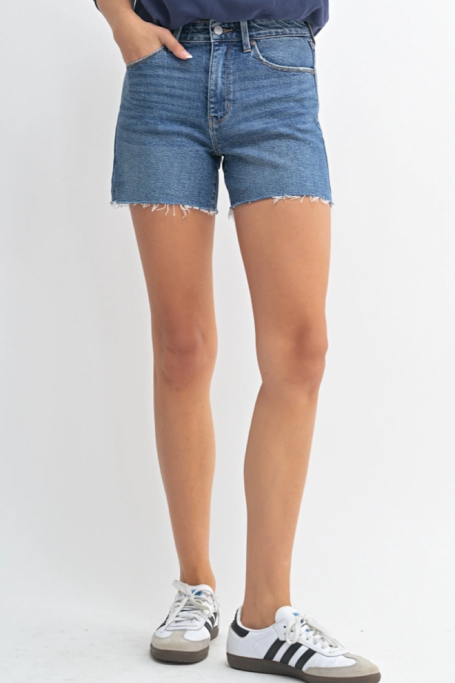 Marlon Longer Length Denim Shorts