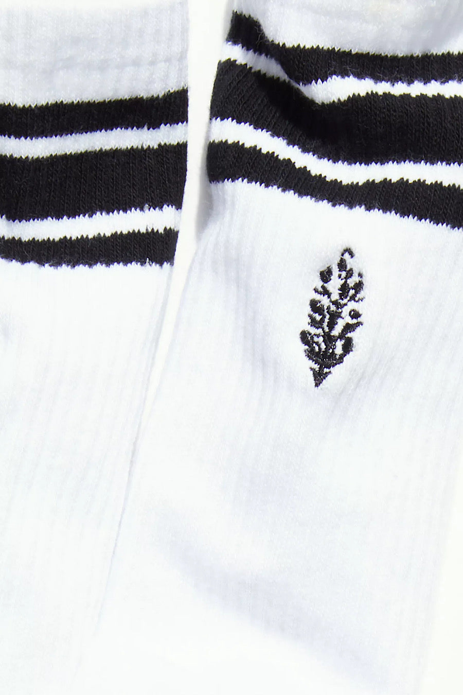 Free People Logo Stripe Tube Socks in White or Black