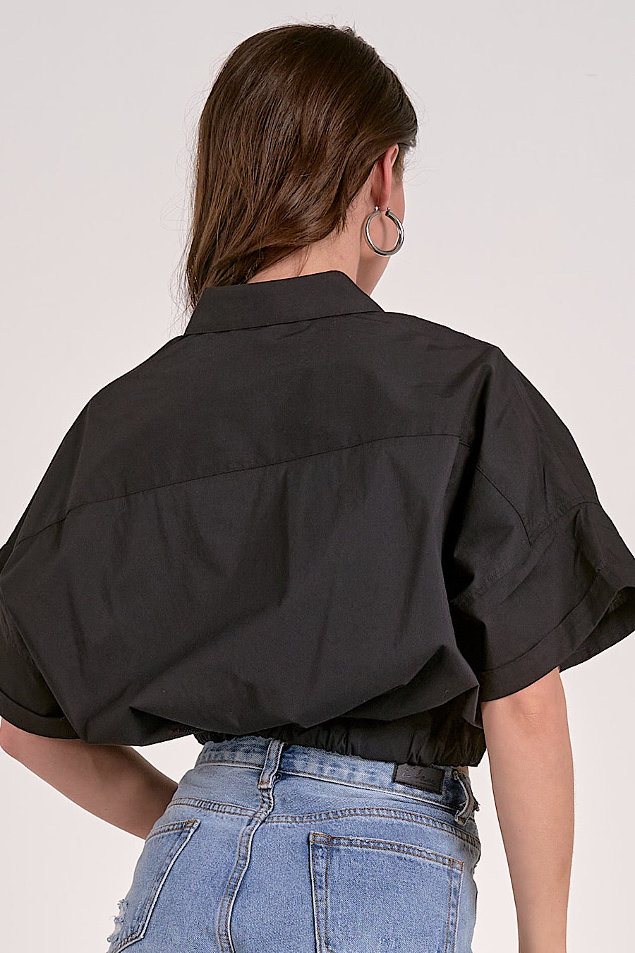 My Playlist Button Down Tied Shirt