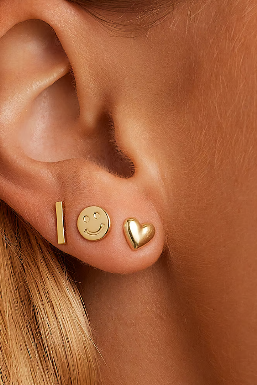 Gorjana Bar Stud Charm Earring