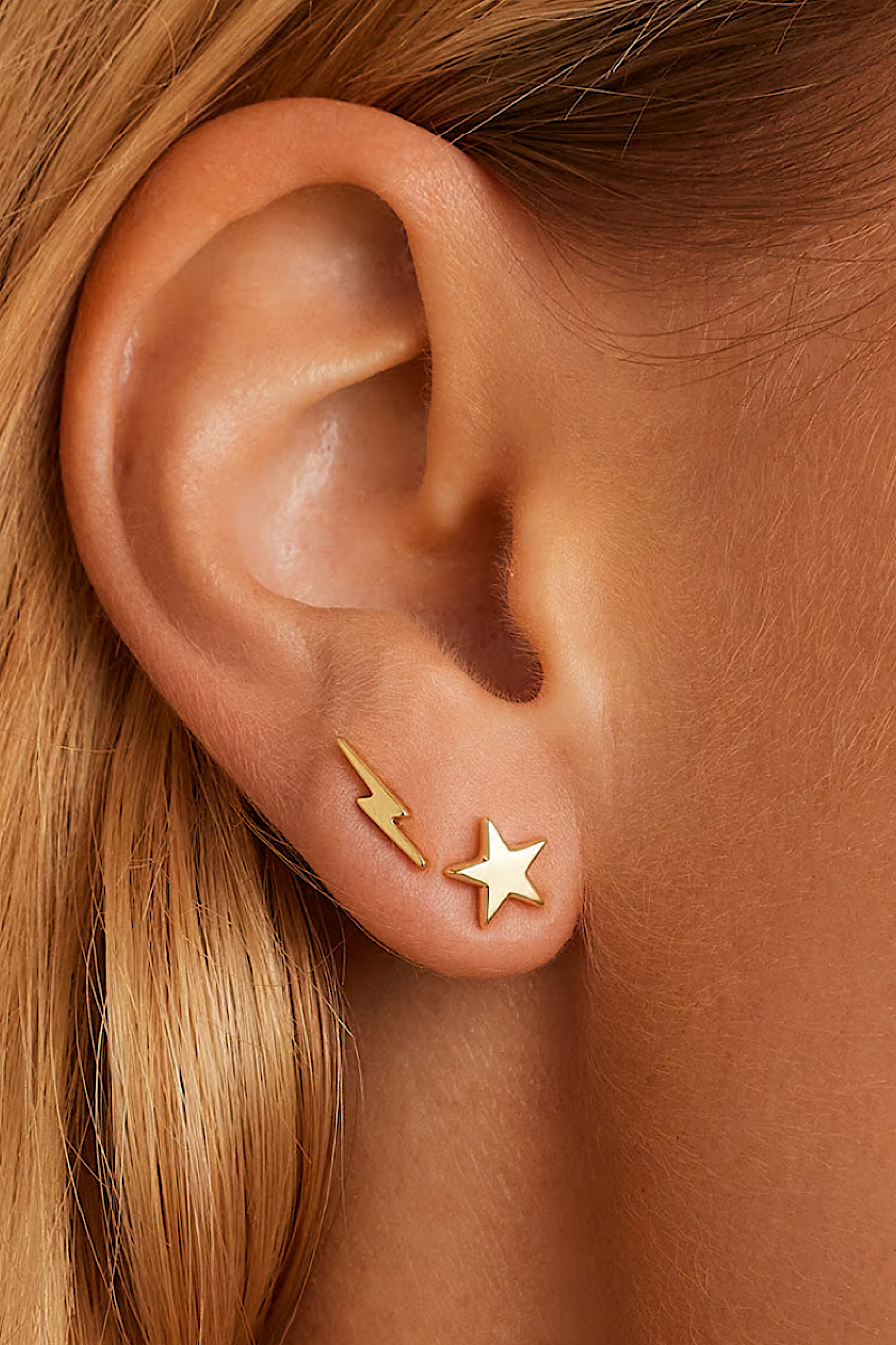 Gorjana Lightning Charm Stud Earring