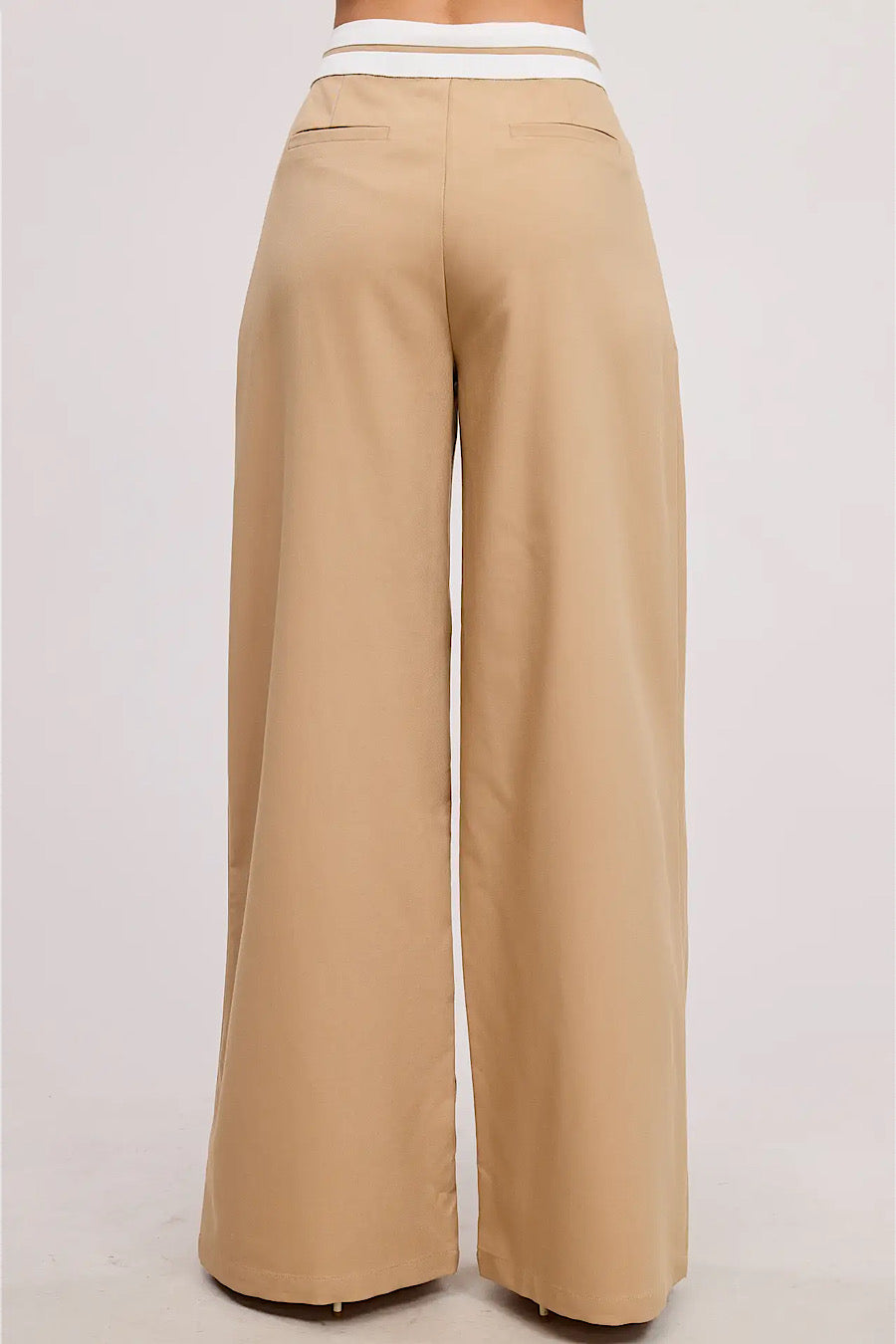 Outsiders Contrast Waistband Trouser Pants
