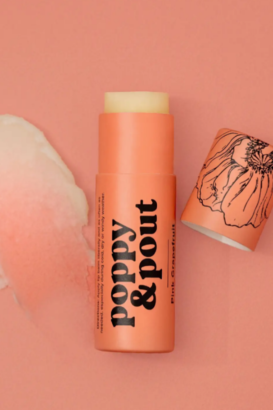 Poppy & Pout Lip Balm in 5 Natural Flavors