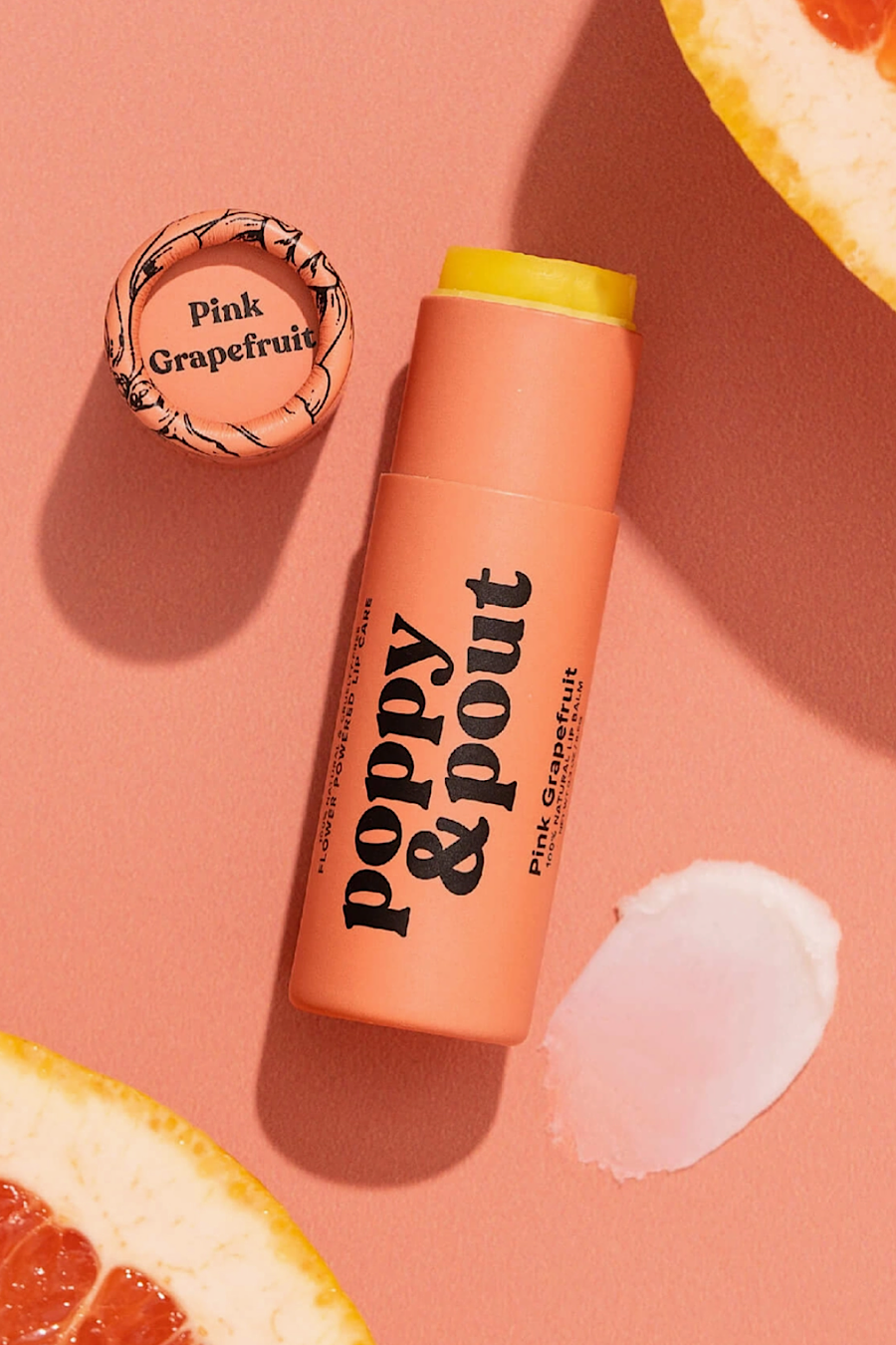Poppy & Pout Lip Balm in 5 Natural Flavors