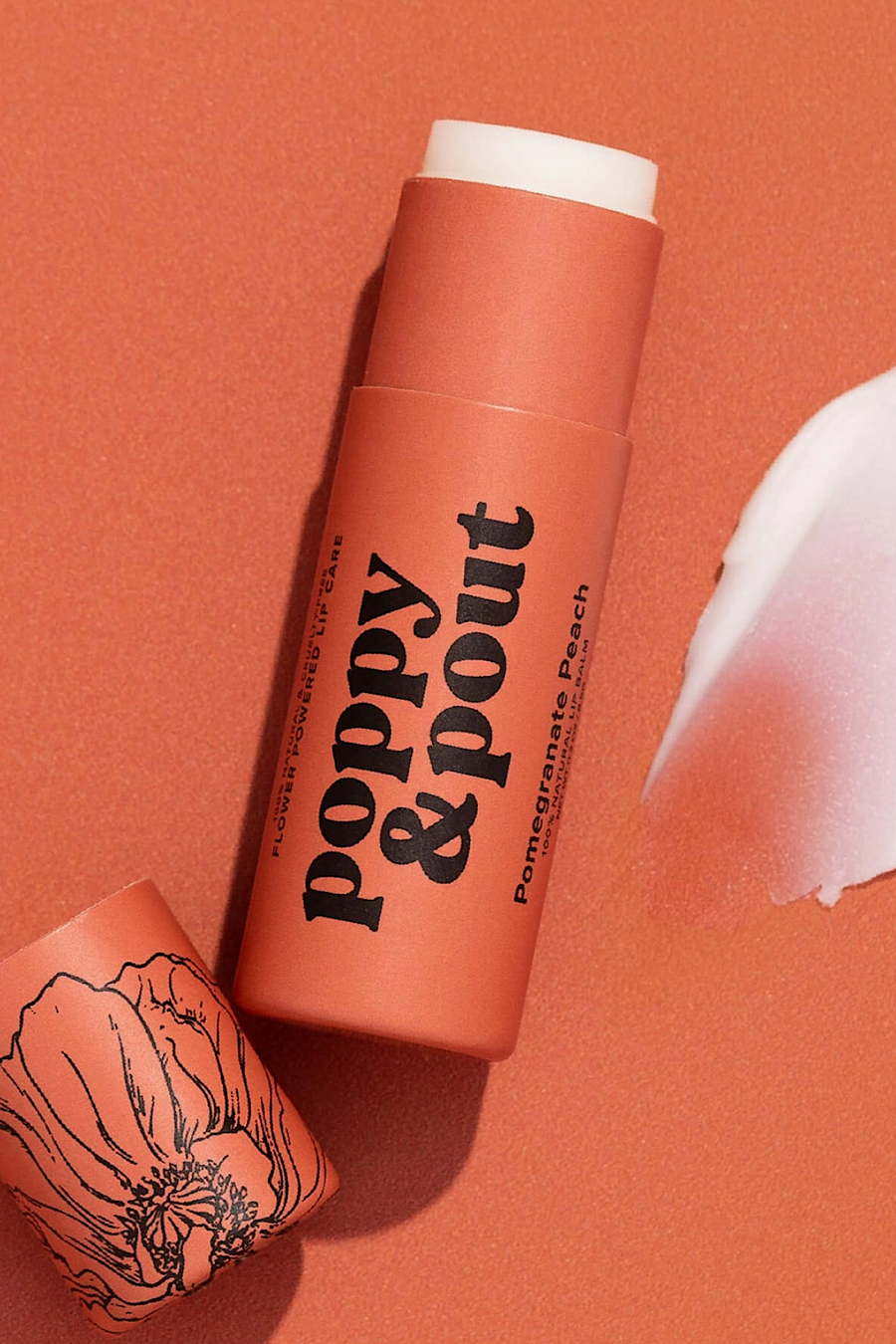 Poppy & Pout Lip Balm in 5 Natural Flavors