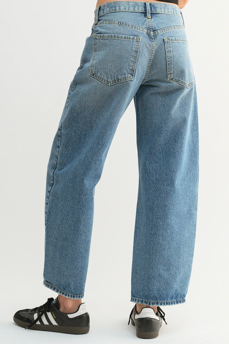 JBD Eileen Barrel HR Jeans Medium Wash