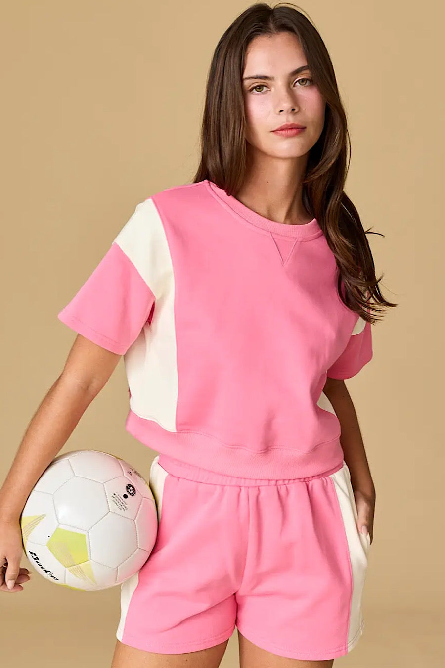 Goal Keeper Retro French Terry Set Pink