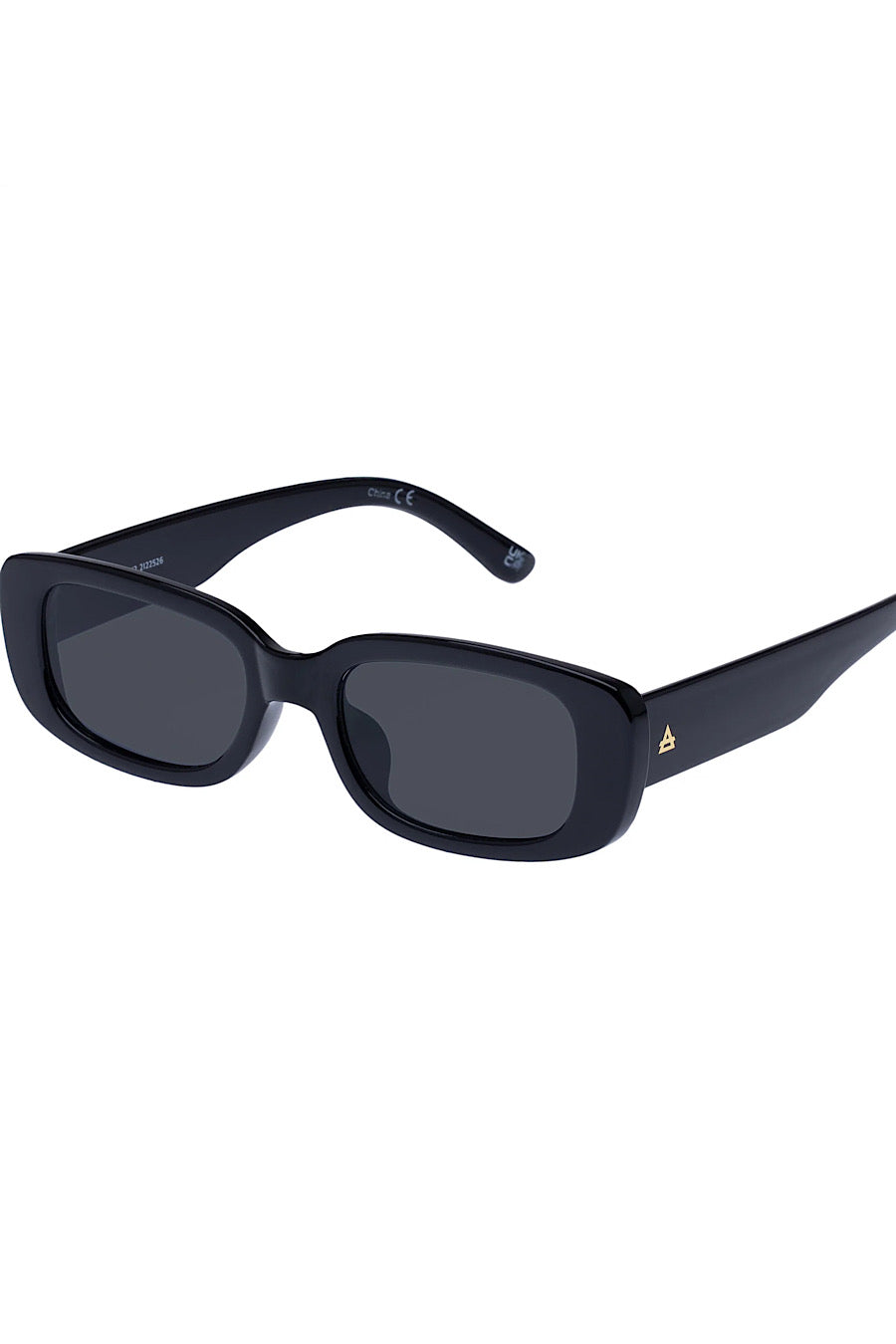 AIRE Ceres Uni-Sex Rectangle Sunglasses Black & Smoke