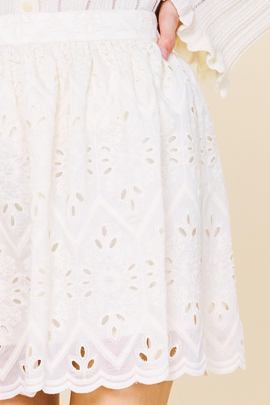 Summer Crush Eyelet Lace Skirt
